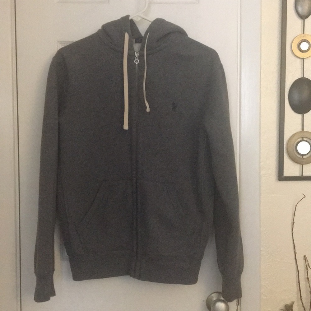 Polo Ralph Lauren grey hoodie zip